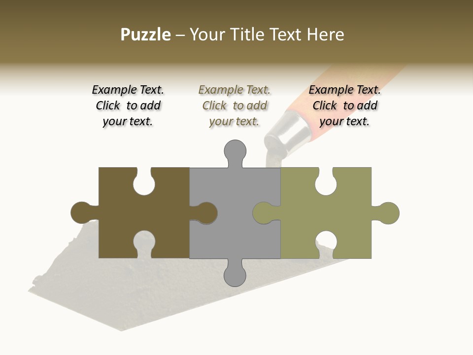 Wooden Glue Cement PowerPoint Template