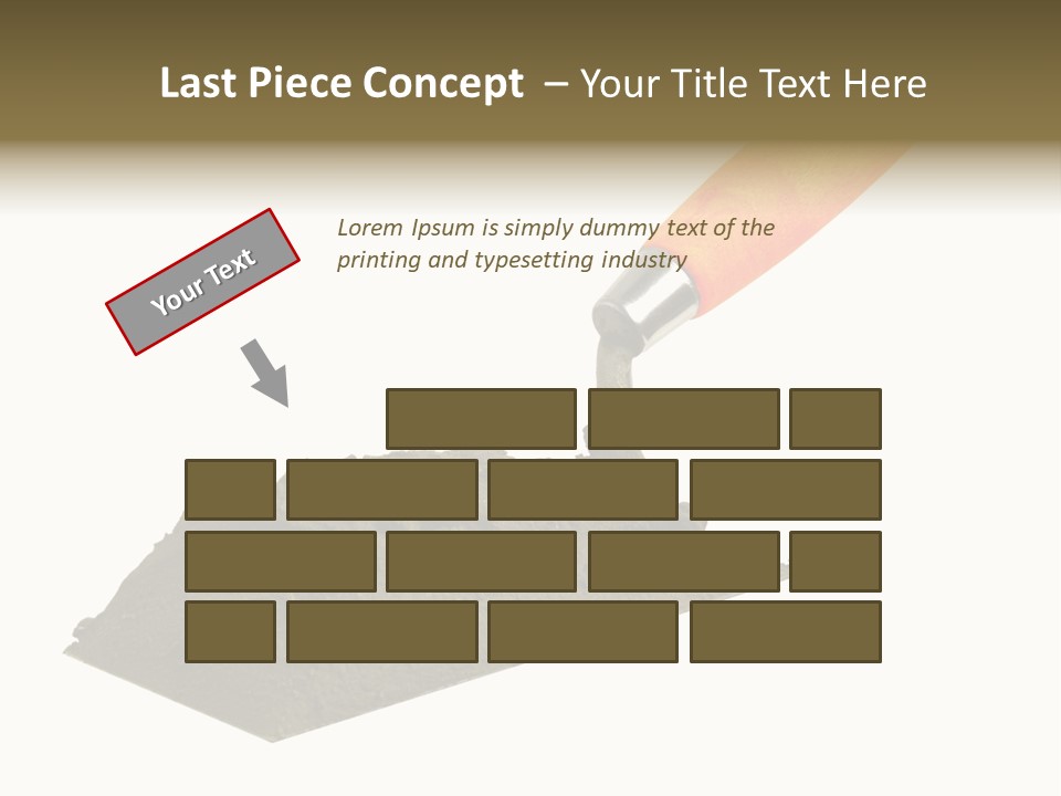 Wooden Glue Cement PowerPoint Template