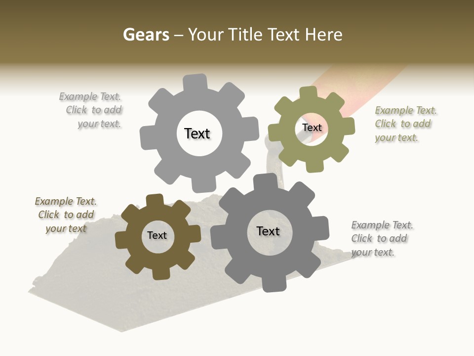 Wooden Glue Cement PowerPoint Template