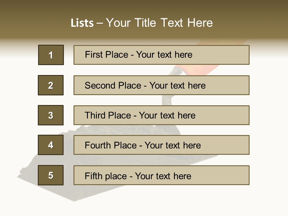 Wooden Glue Cement PowerPoint Template