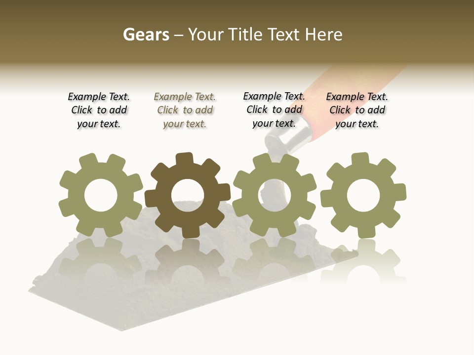 Wooden Glue Cement PowerPoint Template