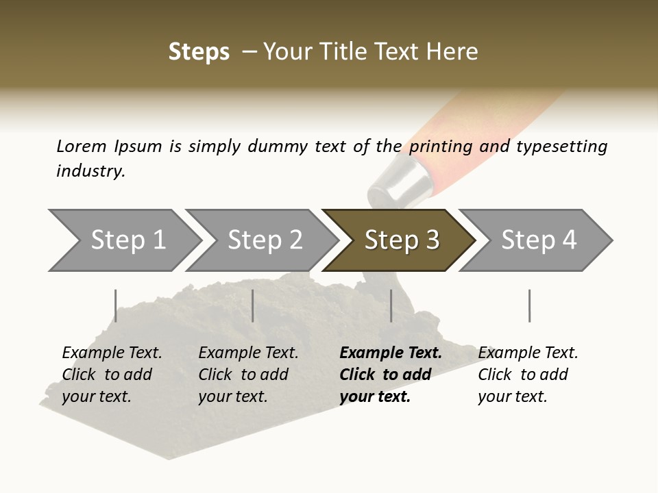 Wooden Glue Cement PowerPoint Template