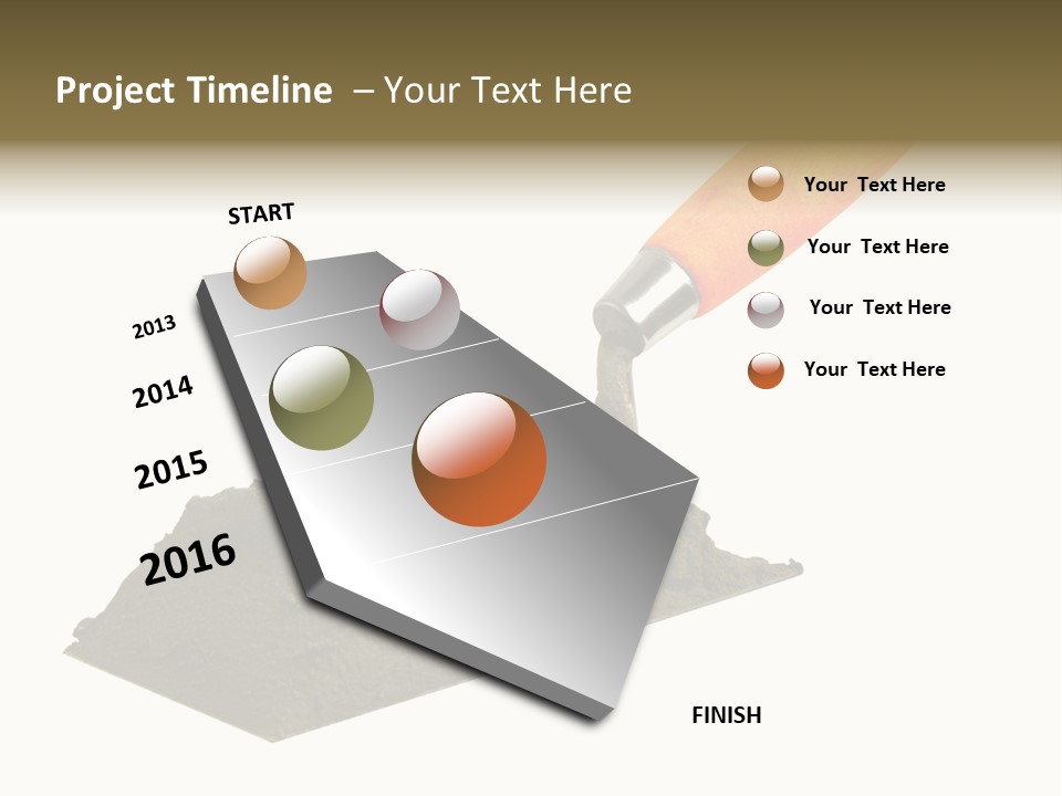 Wooden Glue Cement PowerPoint Template