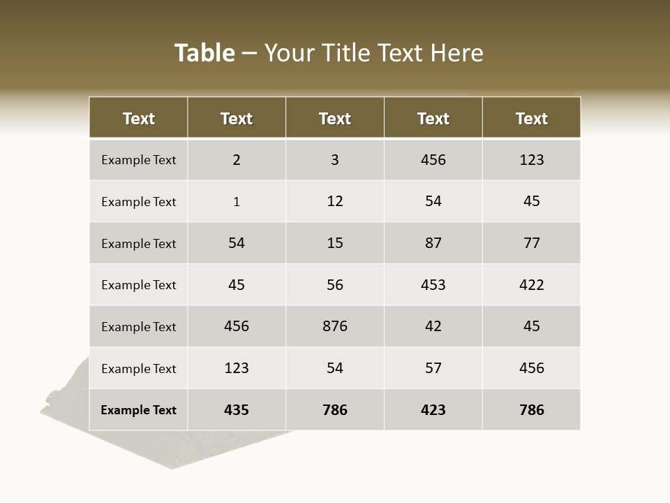 Wooden Glue Cement PowerPoint Template