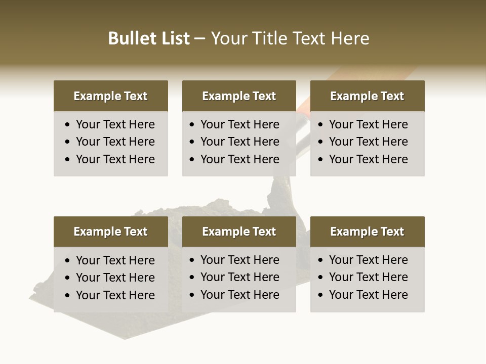 Wooden Glue Cement PowerPoint Template