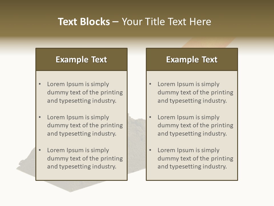 Wooden Glue Cement PowerPoint Template