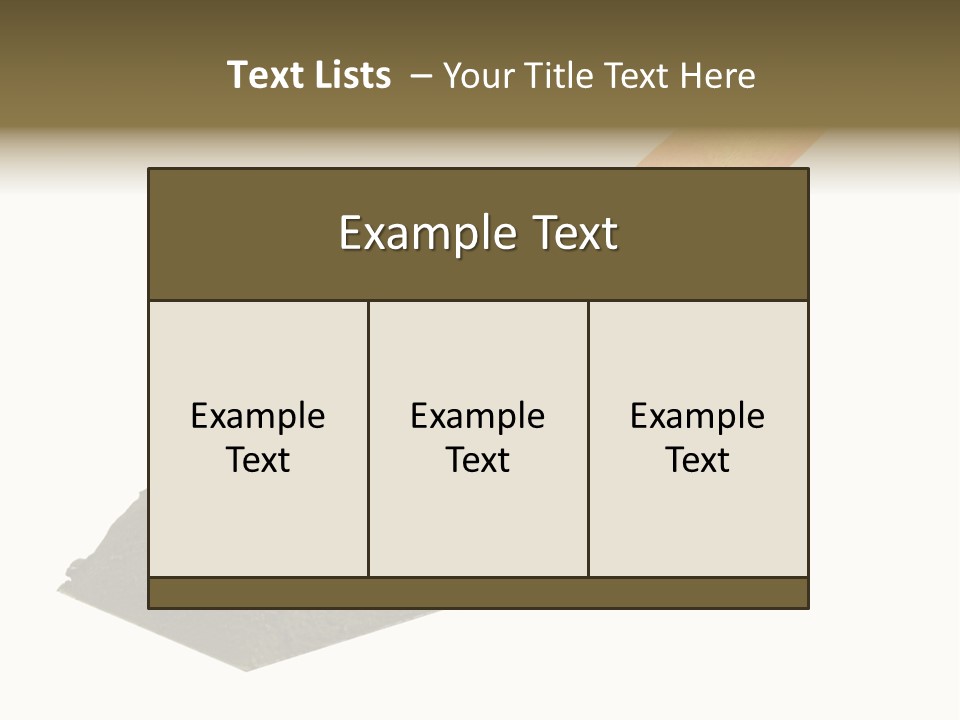 Wooden Glue Cement PowerPoint Template