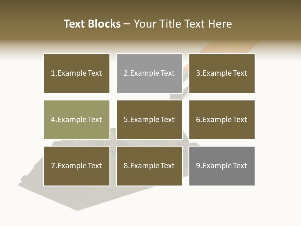 Wooden Glue Cement PowerPoint Template