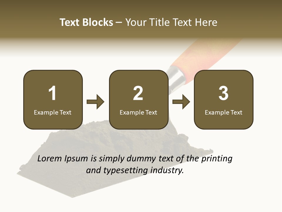 Wooden Glue Cement PowerPoint Template