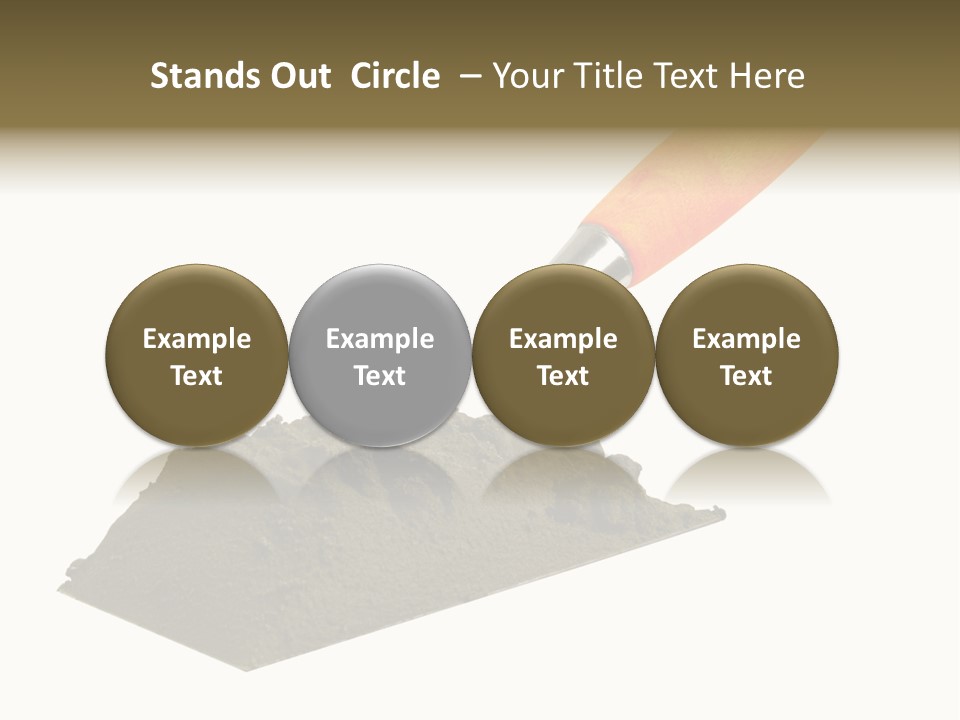 Wooden Glue Cement PowerPoint Template