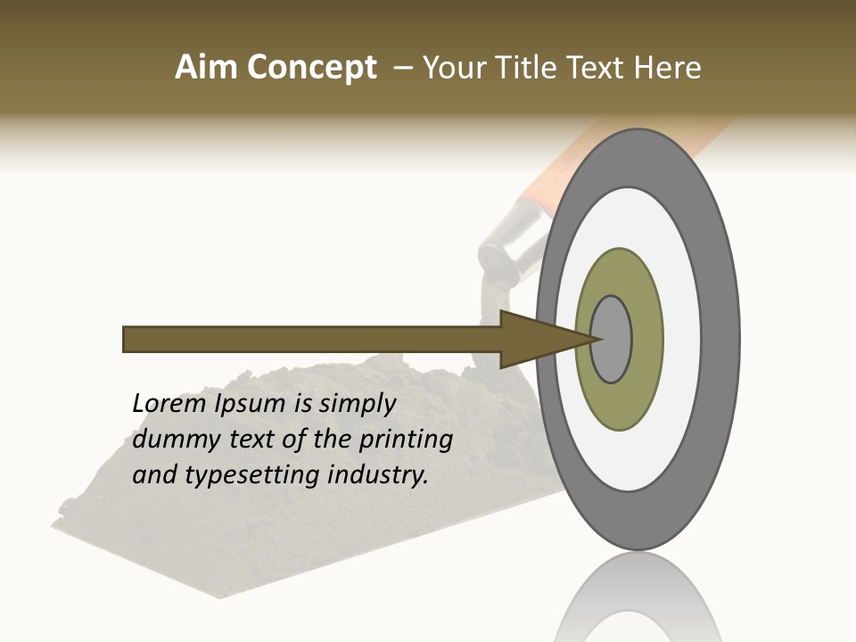 Wooden Glue Cement PowerPoint Template