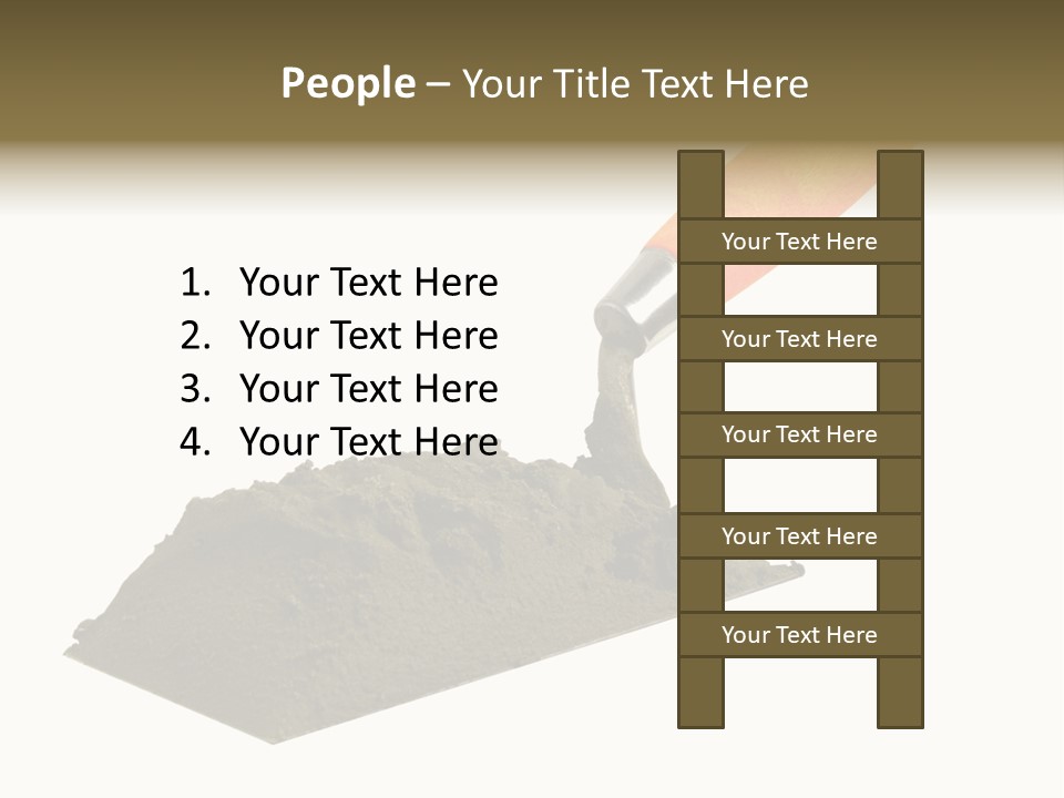 Wooden Glue Cement PowerPoint Template