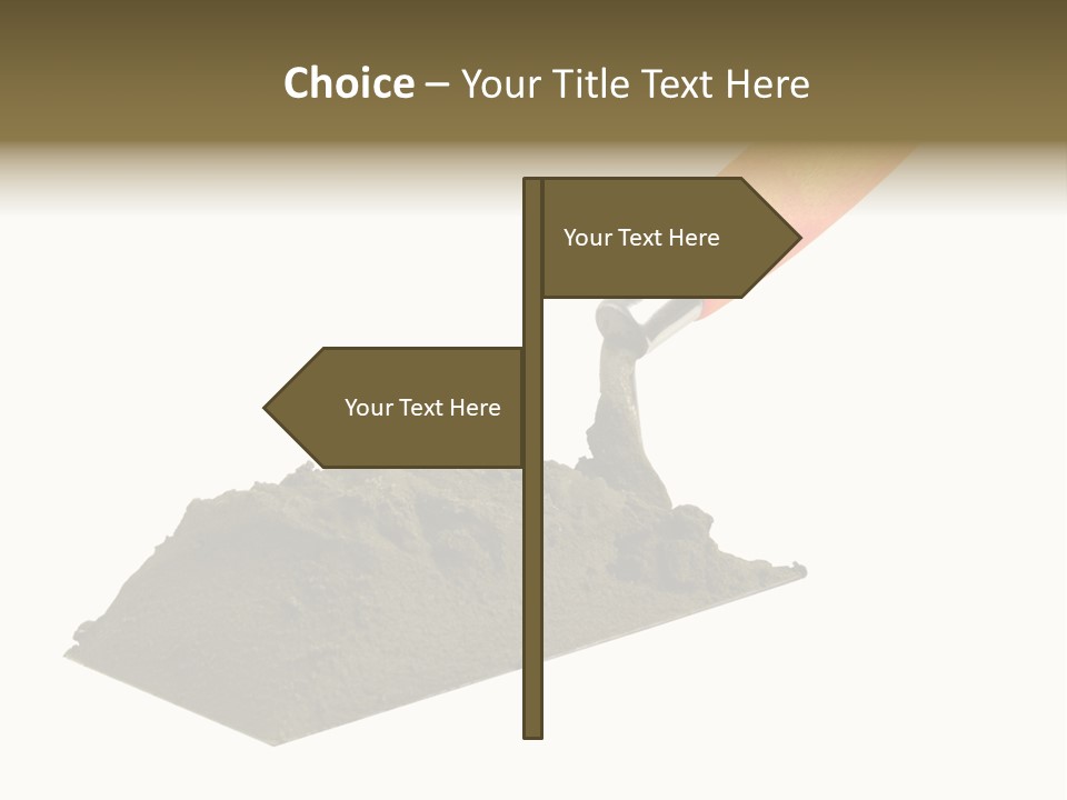 Wooden Glue Cement PowerPoint Template