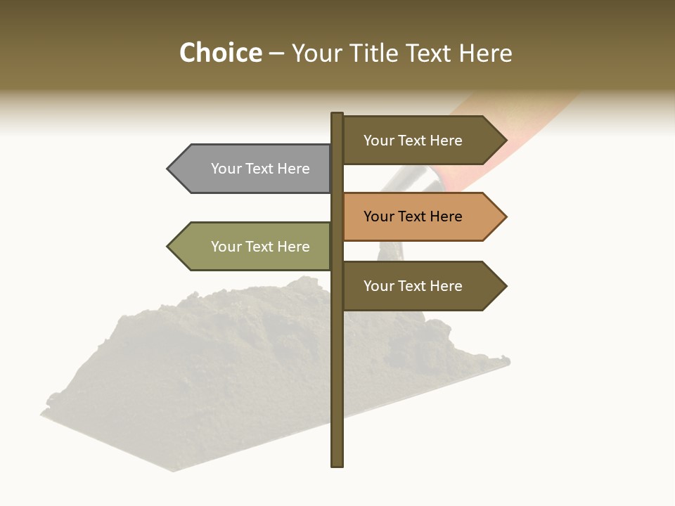 Wooden Glue Cement PowerPoint Template