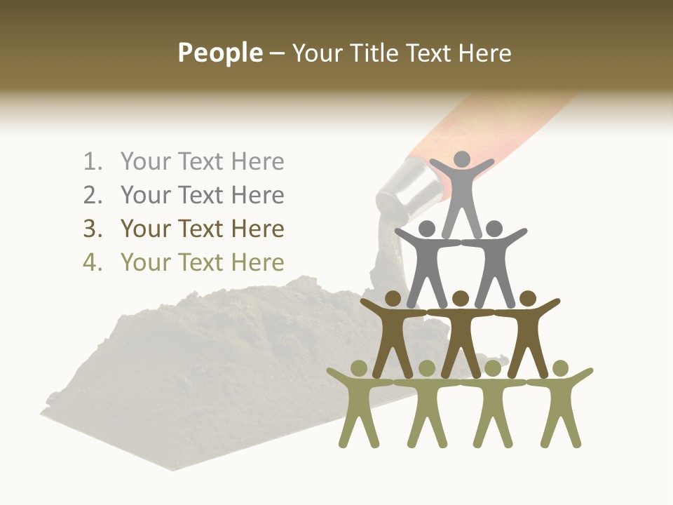 Wooden Glue Cement PowerPoint Template