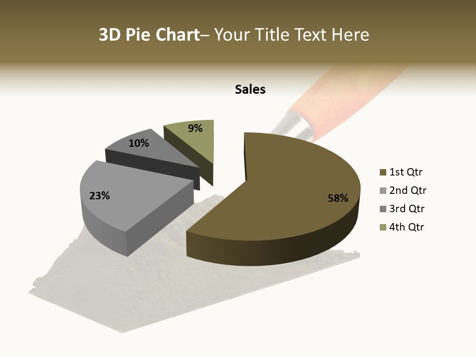 Wooden Glue Cement PowerPoint Template