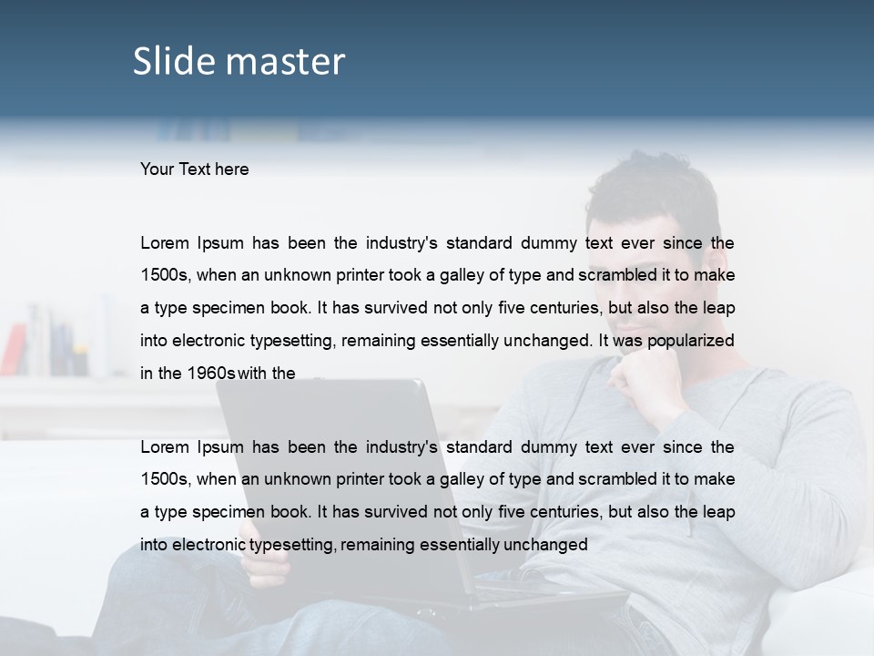 Happy Model People PowerPoint Template