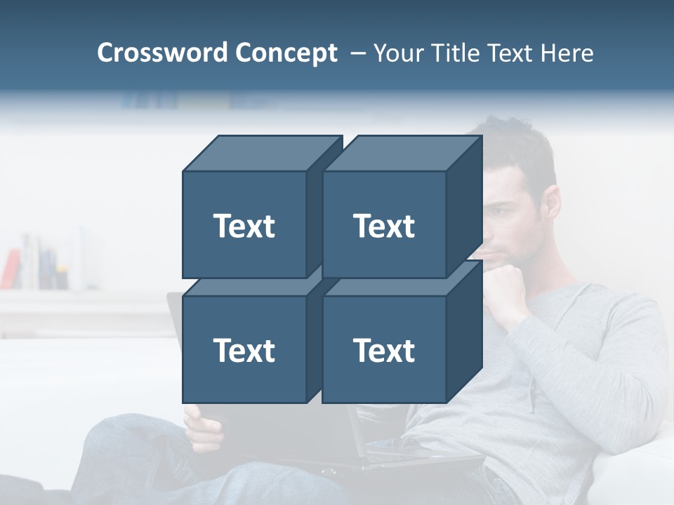 Happy Model People PowerPoint Template