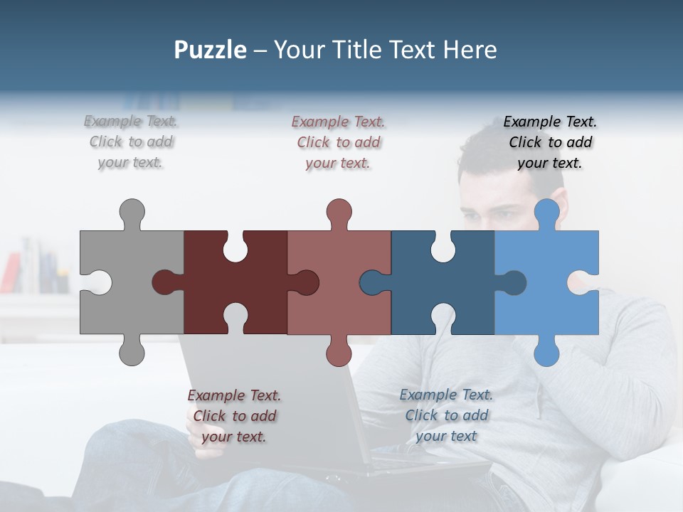 Happy Model People PowerPoint Template