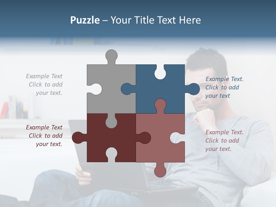 Happy Model People PowerPoint Template