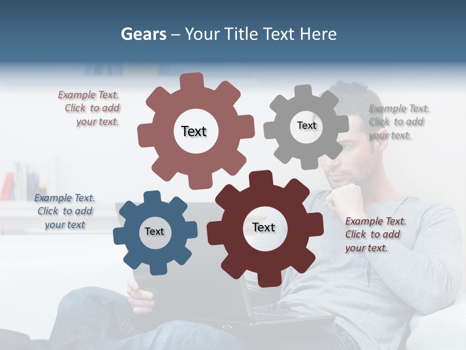 Happy Model People PowerPoint Template