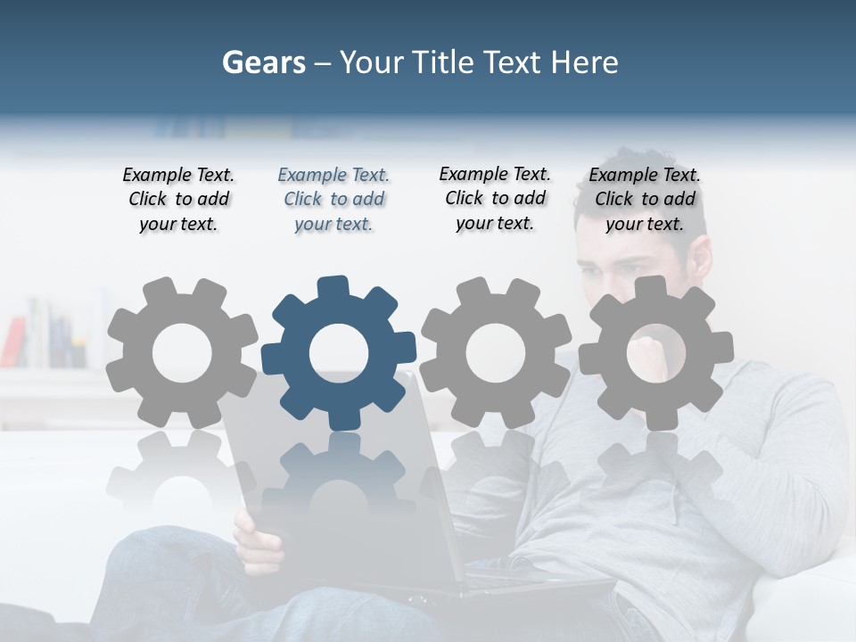 Happy Model People PowerPoint Template