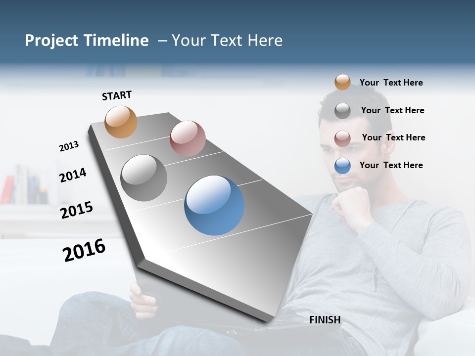 Happy Model People PowerPoint Template