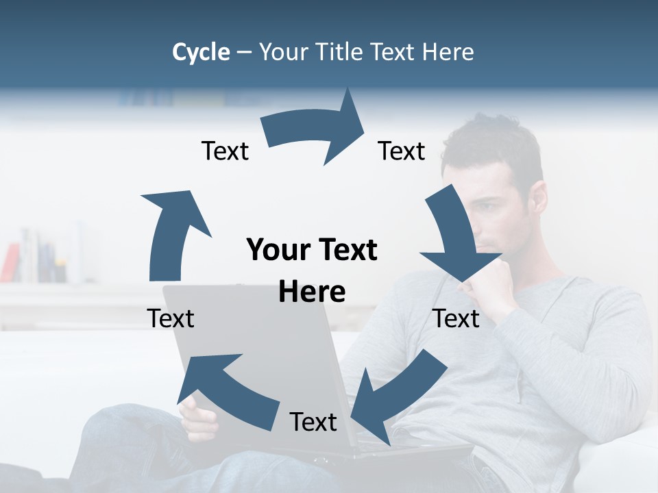 Happy Model People PowerPoint Template