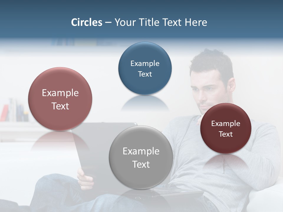 Happy Model People PowerPoint Template