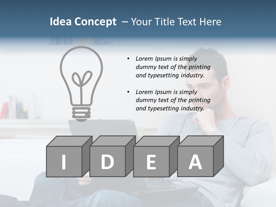 Happy Model People PowerPoint Template