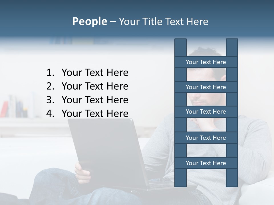Happy Model People PowerPoint Template