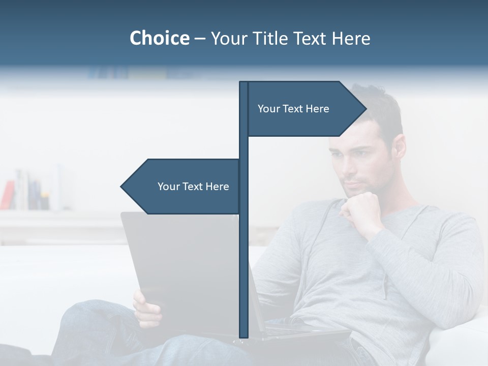 Happy Model People PowerPoint Template