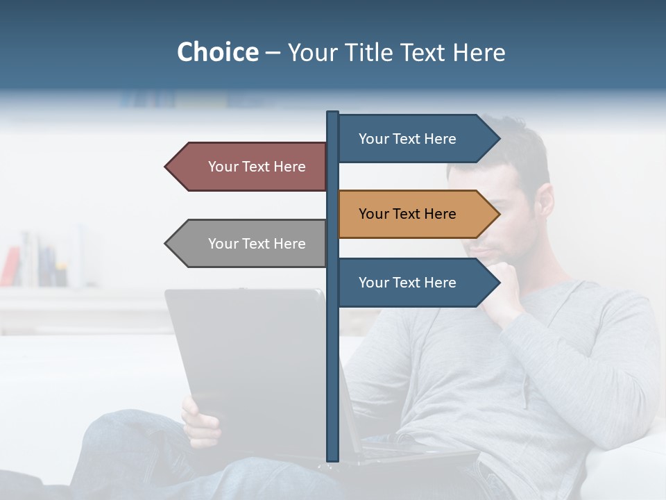 Happy Model People PowerPoint Template