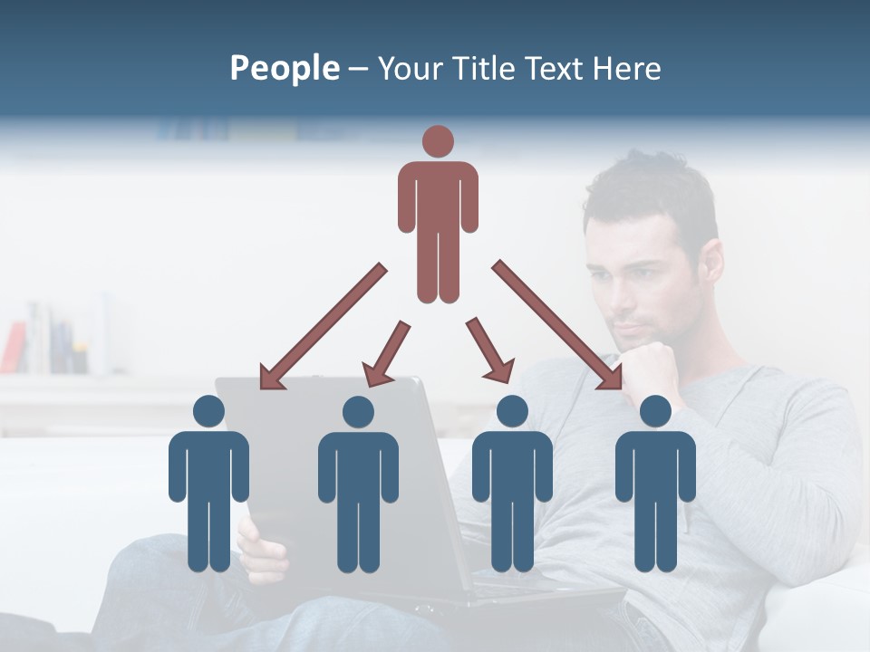 Happy Model People PowerPoint Template