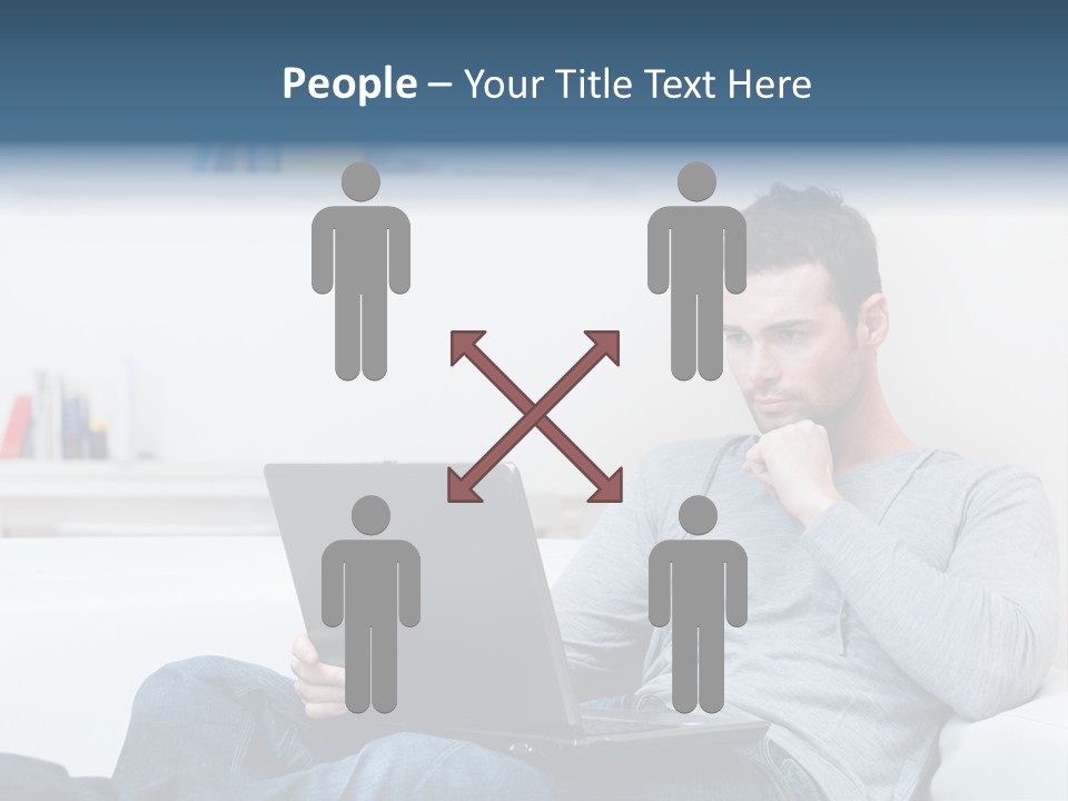 Happy Model People PowerPoint Template