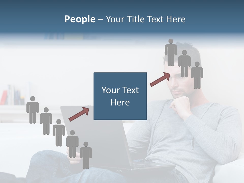 Happy Model People PowerPoint Template