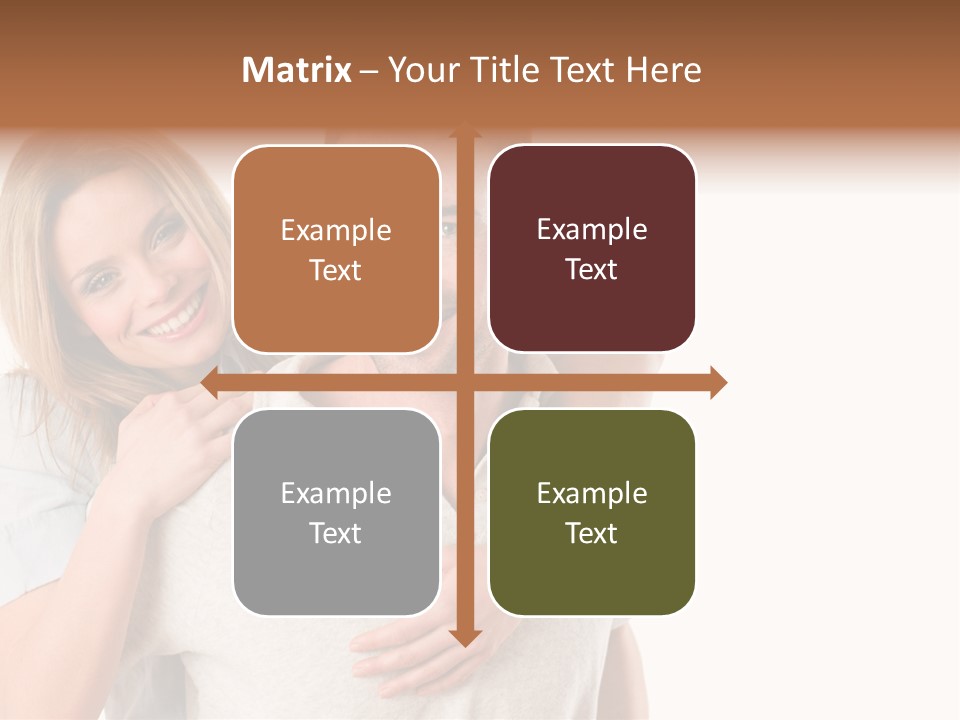 Girl Two Back PowerPoint Template