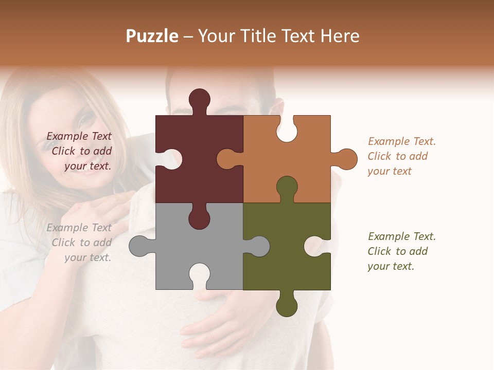 Girl Two Back PowerPoint Template