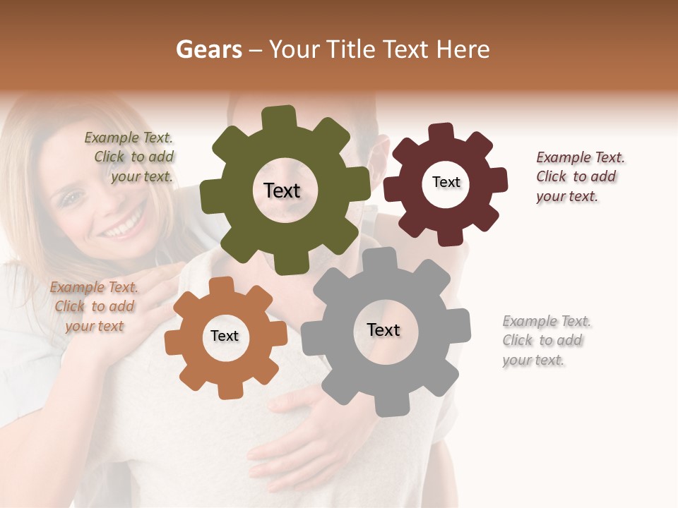 Girl Two Back PowerPoint Template