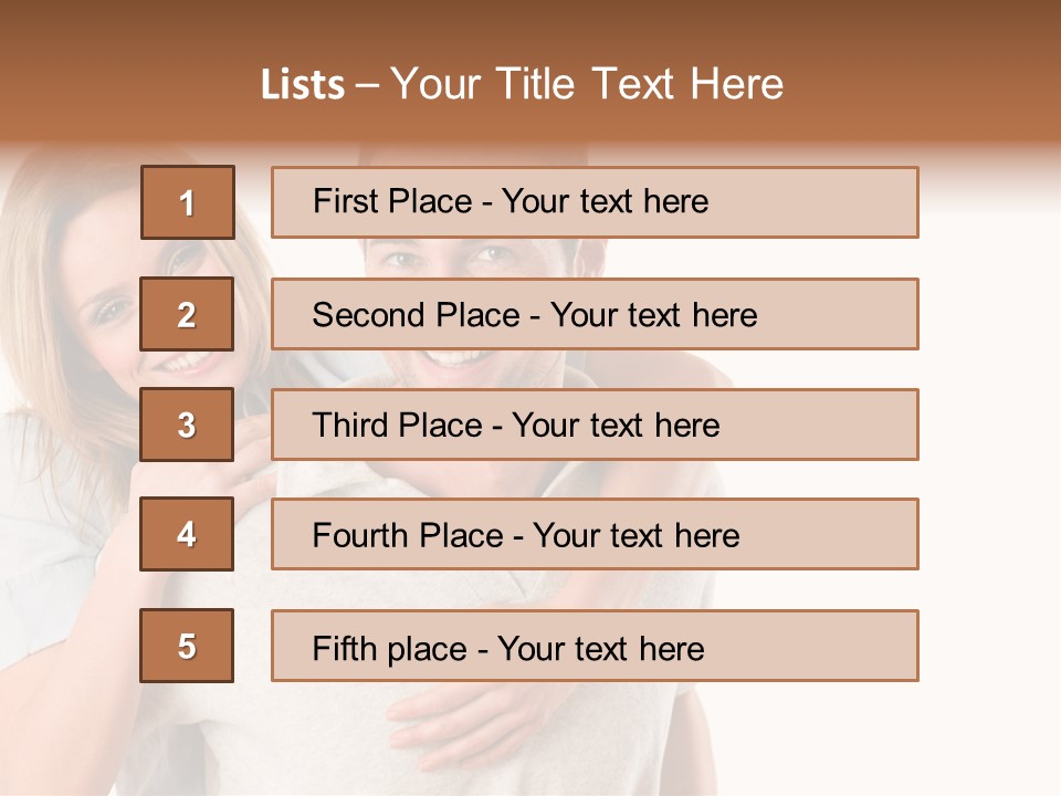 Girl Two Back PowerPoint Template