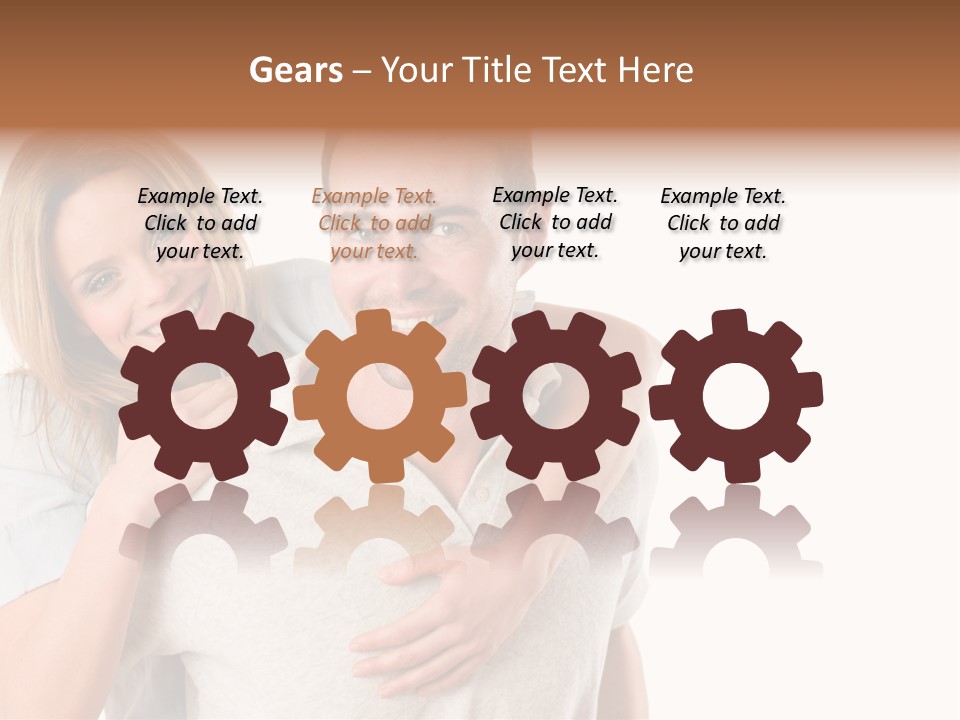 Girl Two Back PowerPoint Template