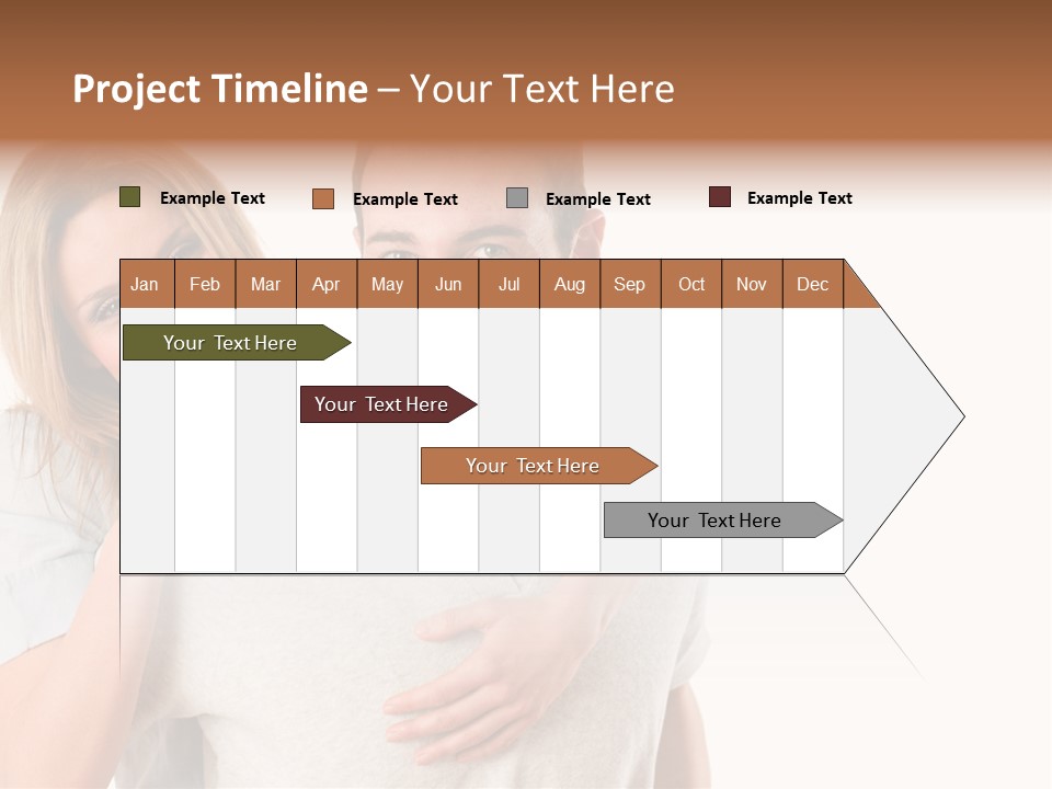 Girl Two Back PowerPoint Template