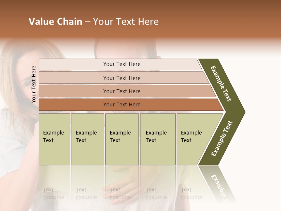 Girl Two Back PowerPoint Template