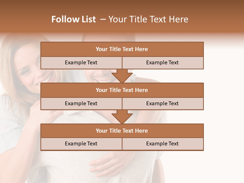 Girl Two Back PowerPoint Template