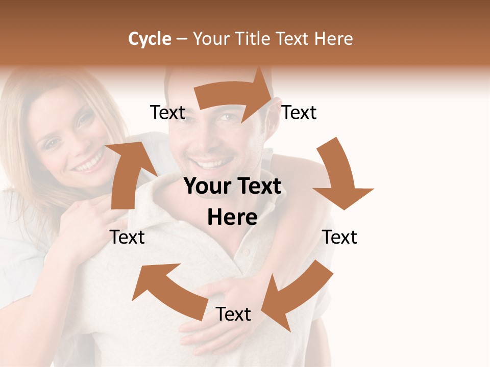 Girl Two Back PowerPoint Template