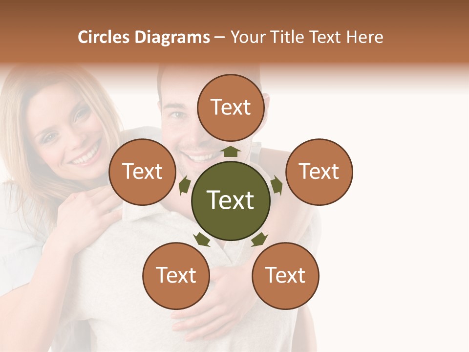 Girl Two Back PowerPoint Template