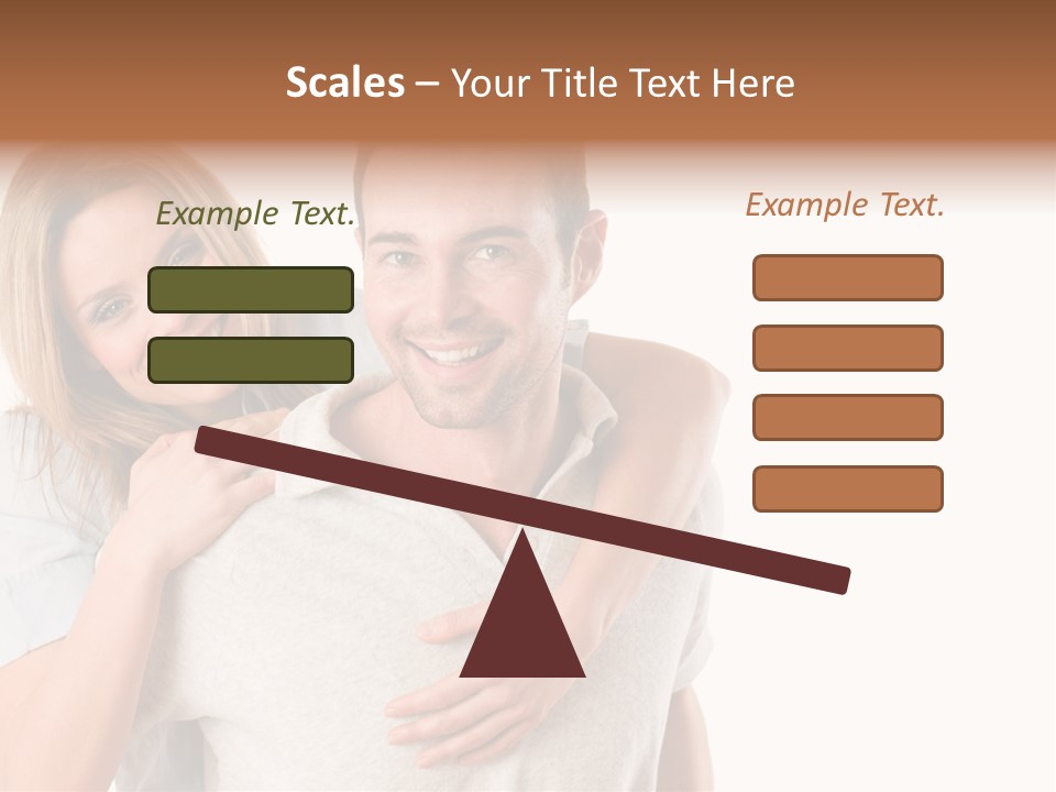 Girl Two Back PowerPoint Template