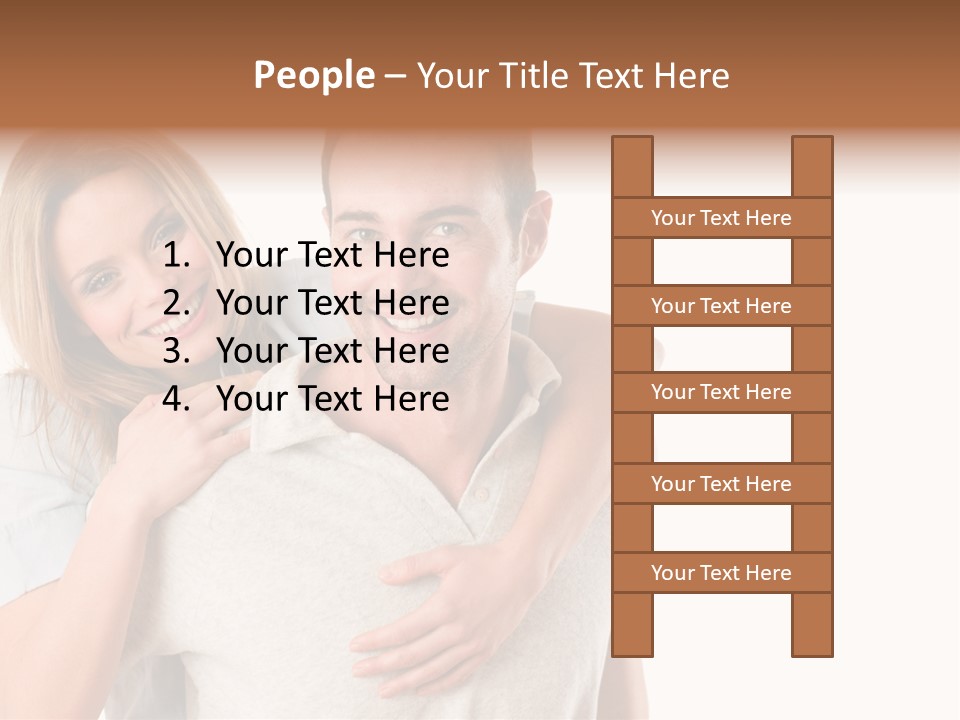 Girl Two Back PowerPoint Template