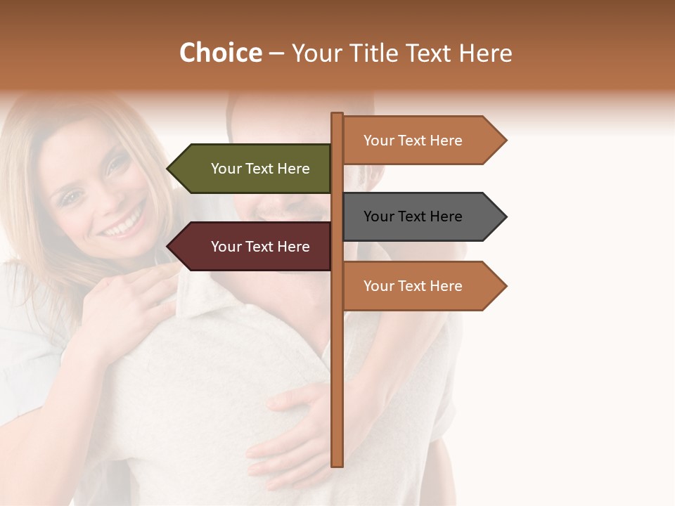 Girl Two Back PowerPoint Template