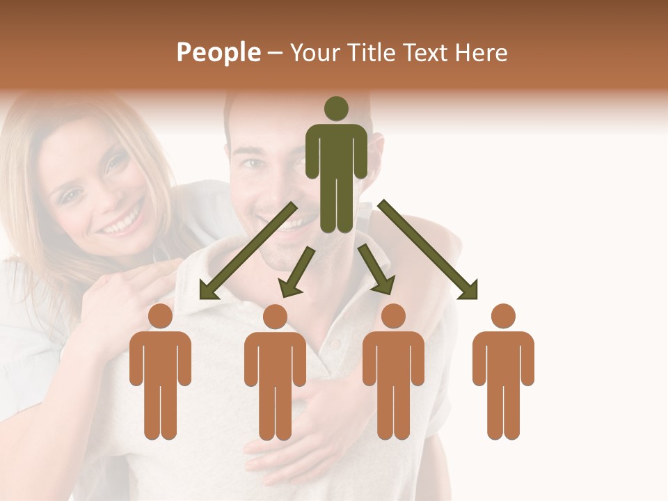 Girl Two Back PowerPoint Template